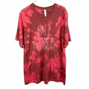 Fall Is My Favorite Custom Tie Dyed Graphic Tee